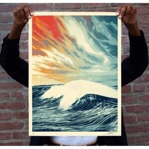 A Force Of Nature Shepard Fairey Obey Giant Signed & Numbered LE xx/550 Mint